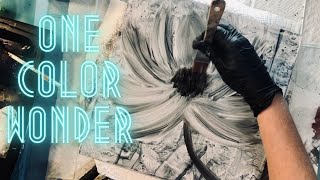 Simple ONE Color Flower-Subtraction Technique using Craft Plastic