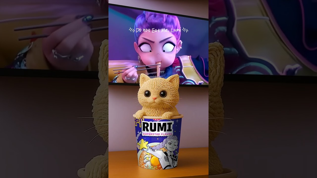 Don’t Eat Me, Lumi 😿🍜 Cute Cat! #AIcat #cutecat #shorts