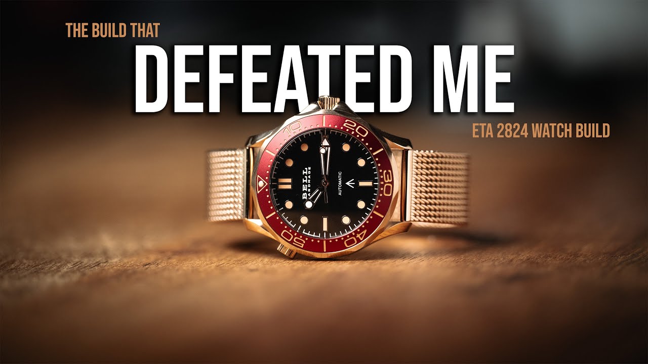The build that DEFEATED me. Building a watch using the ETA 2824 movement