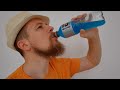 ASMR Drinking Blue Gatorade Bottle No Talking