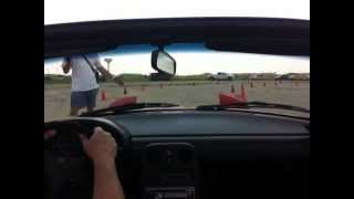 preview picture of video 'Indy SCCA Solo Event #2 2012 at Grissom IN  SSM M45 supercharged 1990 Miata Harold Hammerly'