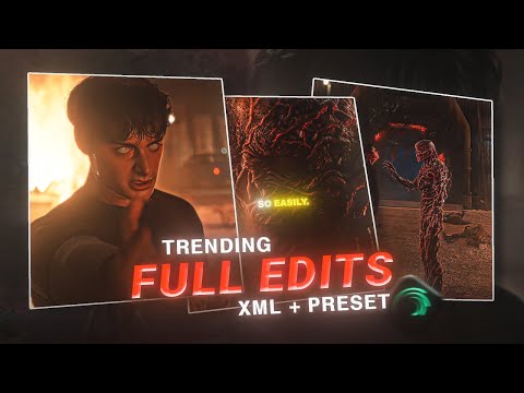 Trending STRANGER THINGS Full Edit in Alight Motion 🔥 | Free XML Preset