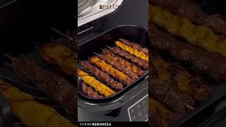 ريبون قلاية هوائية مع شواية سعة 6 لتر و 9 برامج طهي