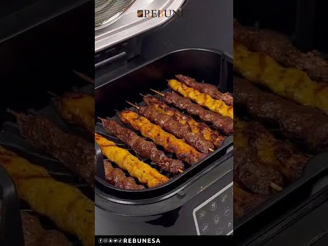 ريبون قلاية هوائية مع شواية سعة 6 لتر و 9 برامج طه...