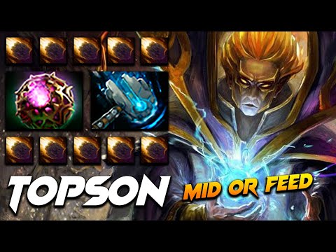 Topson Invoker - Mid Or Feed - Dota 2 Pro Gameplay [Watch & Learn]
