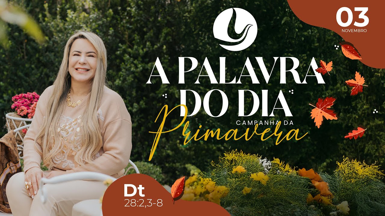 A PALAVRA DO DIA - Santa Ceia | 03 NOV 2024 | Bispa Virginia Arruda