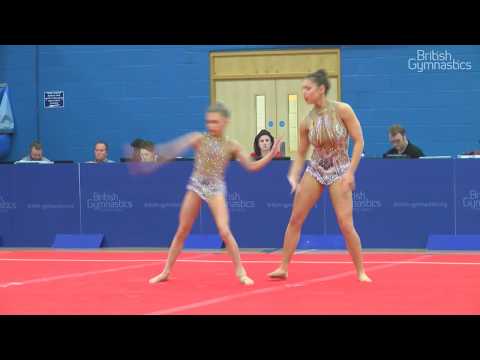 King Edmund 13 19 Women's Pair Gold 2018 Acrobatic British Championships