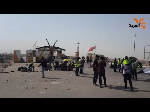 شاهد بالفيديو.. مهندسون يغلقون بوابة مصفى السماوة للمطالبة بفرص عمل #المربد