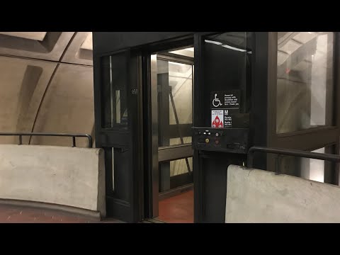 BOTH Modded Elevators at WMATA - Bethesda Station, Bethesda, MD