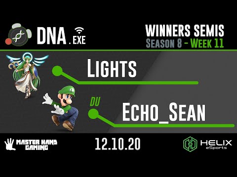 DNA.EXE S8:W11 - Lights (Palutena) Vs. Echo_Sean (Shulk, Luigi) - W Semifinals