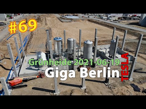 #69 Tesla Giga Berlin • 2021-06-19 • Gigafactory 4K