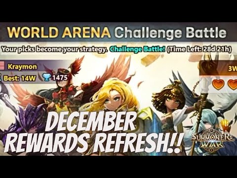 HOW TO BE OP IN CHALLENGE ARENA! December Accumulative Reward Reset!! [Summoners War: Sky Arena]