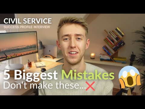 Civil Service Success Profiles Interview 5 Biggest Mistakes (Competency/Strength Based Interview)