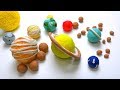 DIY How to make Play Doh Solar System Planets & its Moons How many Moons in universe Play dough