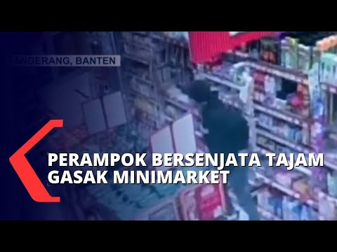 Sekap Pegawai Minimarket, 3 Perampok Bersenjata Tajam Kuras Brankas Minimarket di Tangerang