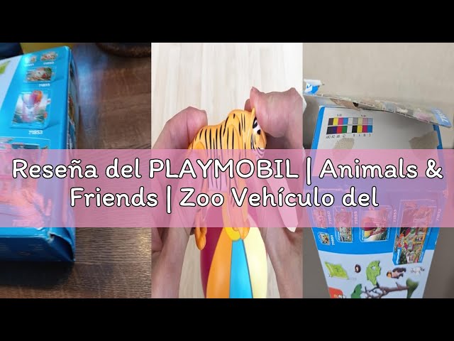 Vídeo relacionado con PLAYMOBIL | Animals & Friends | Zoo Vehículo del Cuidador | Vehículo con diseño de Cabeza de Tigre y 3 Animales | Juguete Infantil a Partir de 4 años | 72072