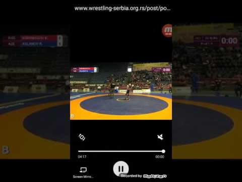 Aslanov.R AZE  Korkmasov.K RUS Avropa Çempionati 42 kg FINAL