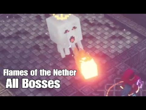 Minecraft Dungeons Flames of the Nether dlc: all boss battle events