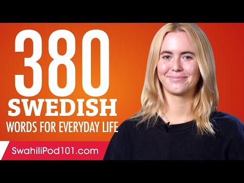 380 Swedish Words for Everyday Life - Basic Vocabulary #19