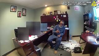 Police talk with Lake County, IL Black Lives Matter Founder after physical fight in office