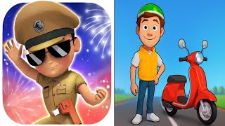 🔥 Paper Boy vs Little Singham | Subway Style Race | New Action Game Play | Who Will Win?
