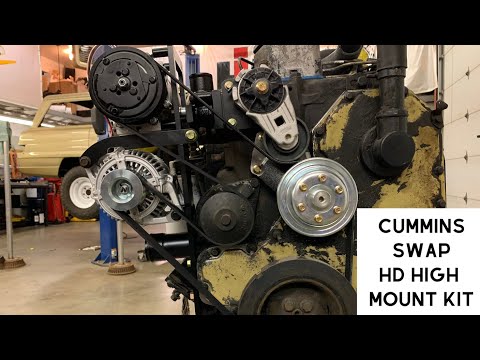 DIY Cummins Swap - Our HD High Mount AC Bracket Kit