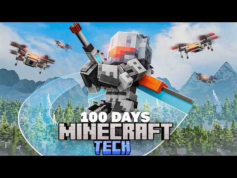 I Survived 100 Days as a TECH WARRIOR in ALL THE MODS!