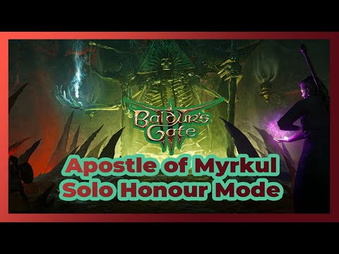 SOLO THE APOSTLE OF MYRKUL ON HONOUR MODE - Baldur's Gate 3 Patch 8  #baldursgate3 #gaming #dnd