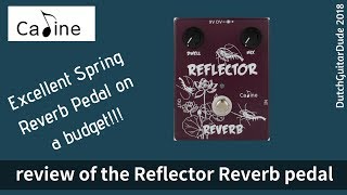 Video thumbnail for Review of the Caline CP44 Reflector Reverb by DutchGuitarDude