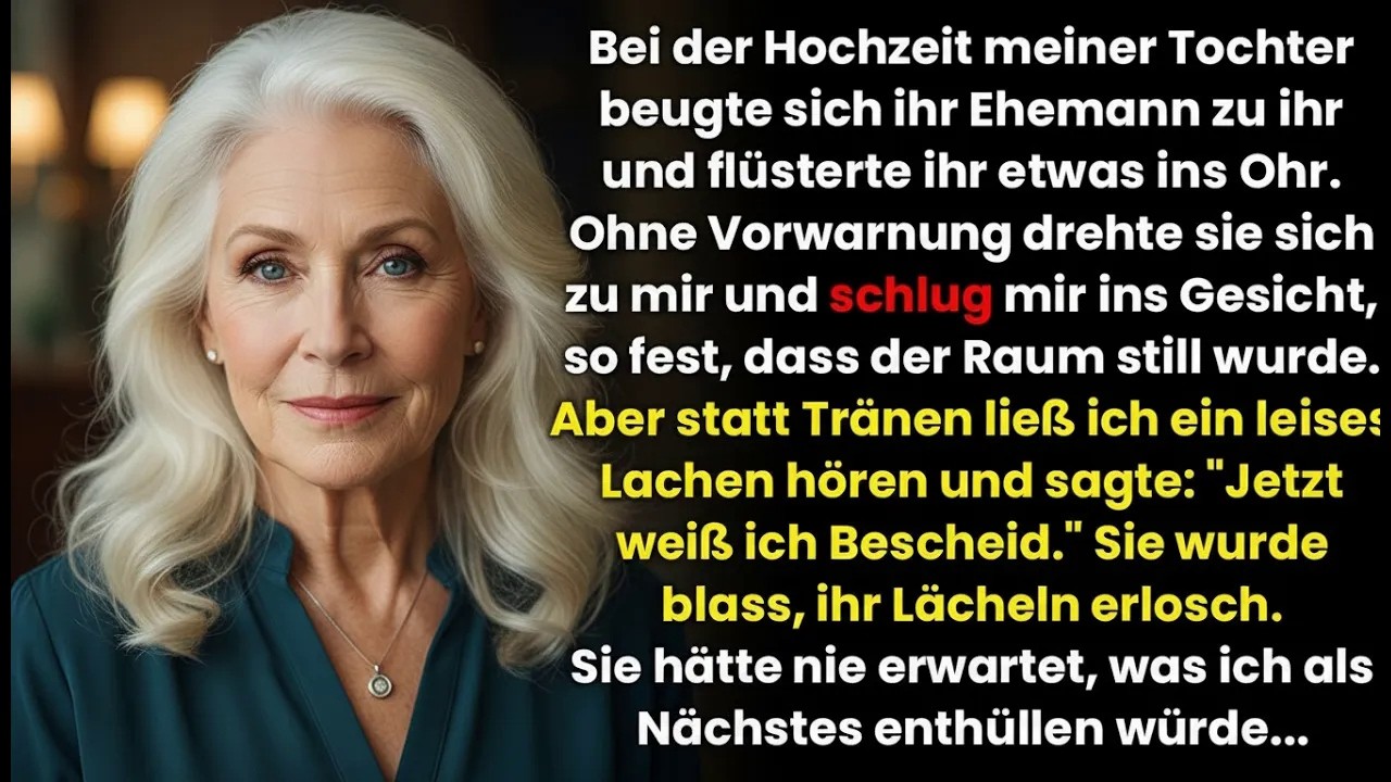 Bei der Hochzeit ohrfeigte mich meine Tochter – doch dann enthüllte ich ein schockierendes Geheim