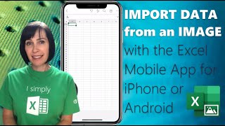 Import Data from a Picture to Excel - for iPhone and Android