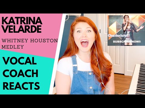 Vocal Coach reacts to KATRINA VELARDE singing a Whitney Houston Medley