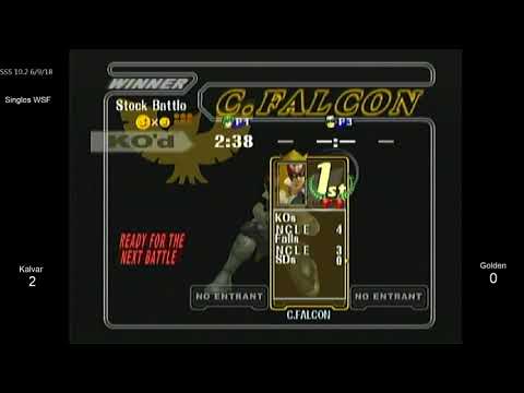 SSS 10.2 SSBM - Kalvar (Marth) vs. Golden (C. Falcon) - Melee WSF