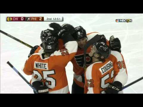Game #1098 Chicago Blackhawks @ Philadelphia Flyers 1-4 Highlights (25.03.2015)