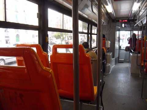 Napoli: trolleybus Ansaldobreda F19, no. ANM F9105, running on diesel mode