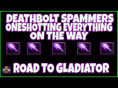 😂 DEATHBOLT SPAMMERS ROAD TO GLADIATOR MATCHES DOUBLE AFFLICTION ONESHOTTING EVERYTHING ON THE WAY!