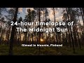 24-hour timelapse of the Midnight Sun | Muonio, Finland | 8K