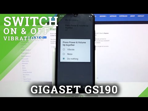 Change / Correct Vibration Mode Settings - GIGASET GS190