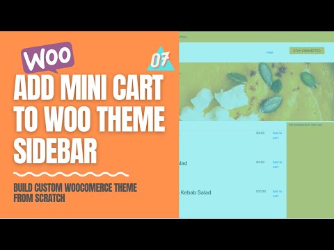Add Custom Mini Cart to Woocommerce Theme Sidebar Woocommerce Custom Theme Development