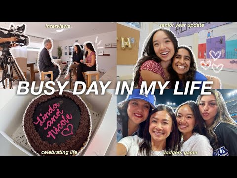BUSY DAY IN MY LIFE | interviews, school, & dodgers game!