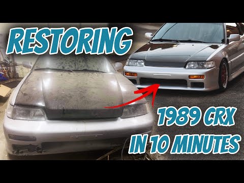 Restoring a 1989 Honda CRX Si in 14 Minutes