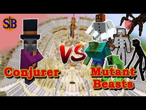 The Conjurer Illager vs Mutant Monsters | Minecraft Mob Battle
