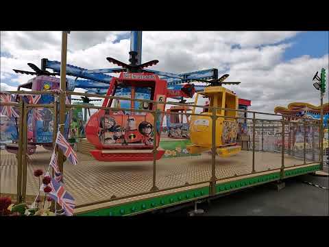 Virtual Walk - South Parade Pier Funfair On A Closed Mid-Week Afternoon - Southsea - July 2022
