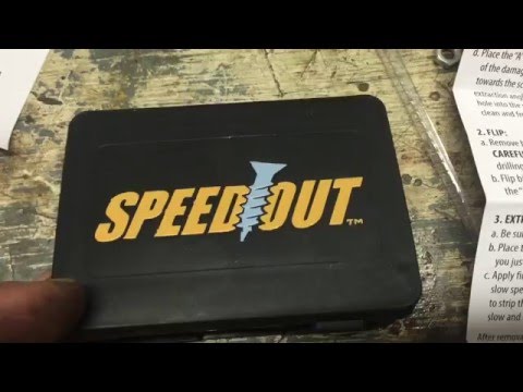 Using Speedout Stripped Screw Removal Tool