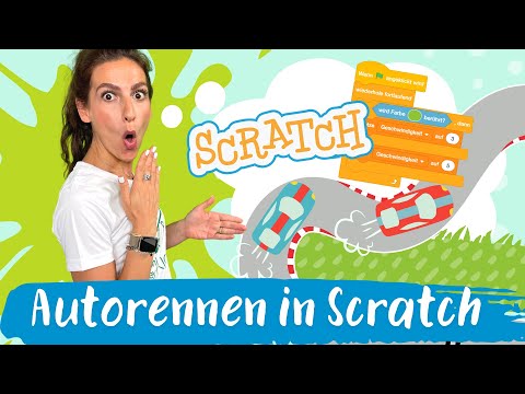 Ein Autorenn-Spiel mit Scratch in nur 10 Minuten programmieren 🏎🏁 | Silicon Valley Kids