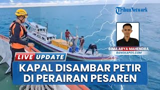 Kapal Disambar Petir & Mesin Mati Total, 4 Nelayan Terombang Ambing di Tengah Laut Bangka