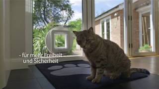 Mikrochipgesteuerte Haustierklappe Weiß