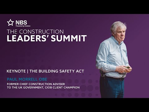 Building Safety - Paul Morrell OBE - CLS2024