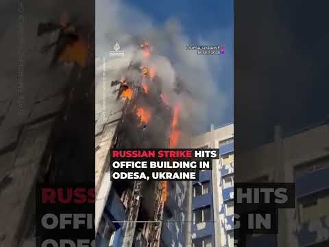 Russian strike hits office building in southern Ukraine