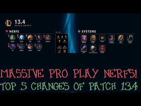 Pro Play NERFS! - Top 5 Changes of Patch 13.4